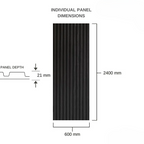 Black Oak - Premium Acoustic Wall Panel