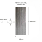 Dark Grey Oak - Premium Acoustic Wall Panel