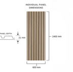 Natural Oak - Premium Acoustic Wall Panel